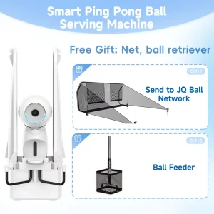 Dora Professional Automatic Table Tennis Ball Machine Remote Control Portable Programmable Serving Training Launcher Home