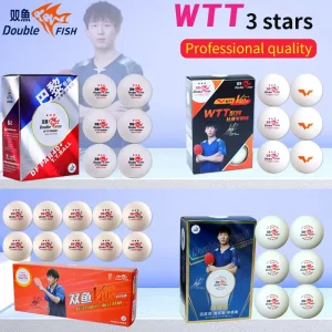 Double Fish 1 Star 2 Star 3 Star Table Tennis Balls WTT Tournaments Seam Ball International Competitive Competition Pingpong