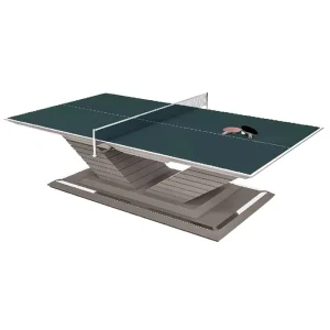 Double Single Foldable Solid Wood Indoor Table Tennis Table for Training & Competition Waterproof Top Customizable Color