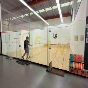 Doubles Glass Movable Squash Courts System From China Manufacturers Installation Team Available