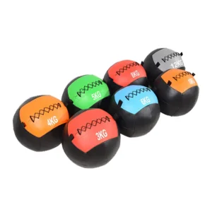 Durable 1-10kg PU Colorful Gym Fitness Strength Training Medicine Ball