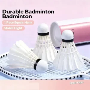 Durable Hybrid Sport Training Badminton Shuttlecocks High Quality Sandwich Cork Head Class Duck Feather Shaft High Elastic