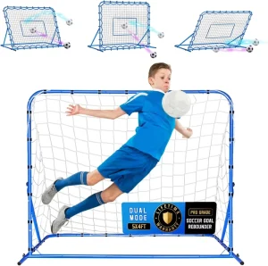 Durable Metal Football Goal Training Equipment OEM High-density Rebound Net 4x4FT Customizable Size Multi-angle