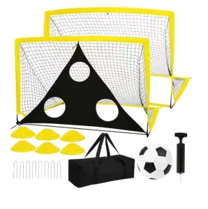 Durable Multifunctional Oxford Fabric Foldable Soccer Goal Set with Full Training Accessories
