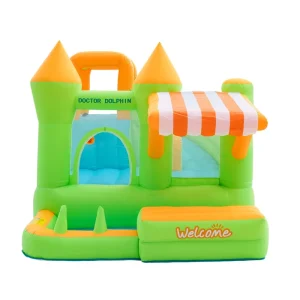 Durable Oxford Cloth Cute Bear Bouncing Castle Inflatable Ball Pool 135kg Capacity 3 Passengers EN71 CE Certified