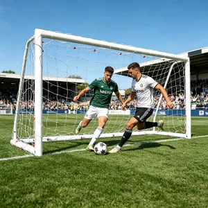 Durable PVC Training Soccer Goal Lightweight Portable Football Goal with Net