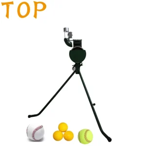 Durable Pro Baseball Softball Combo Pitching Machine with Motor New Home Use Fielding Practice Batting Training
