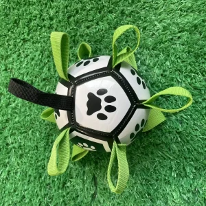 Durable TPU Dog Soccer Ball Toy Interactive Pet Training Ball for Small Medium Large Dogs Safe Non Toxic High Bounce