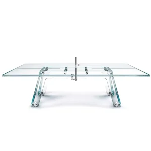 Durable Tempered Glass Sport Table Tennis Table Modern Indoor Multi Functional 2 in 1 Ping Pong Table Tournament Size