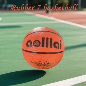 Durable Thick Rubber Basketball Size 7 Custom Color Printing