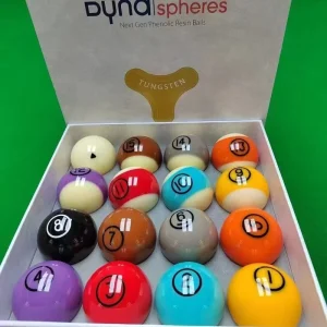 Dynaspheres Original 16 Pieces Billiard Balls 57.2mm (2 1 4″) Pool Table Balls For Game Rooms Clubs Bars Leisure Sports