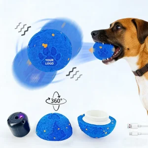 ECO-Friendly E-TPU Material Smart Interactive Automatic Dog Ball Toy for Medium and Large Dog Moving Rotating Bouncing Dog Ball