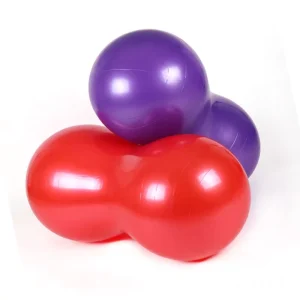 ECO Friendly Peanut Gym Fitness Custom Logo Anti Burst Smooth PVC Pilates Capsule Exercise Yoga Ball