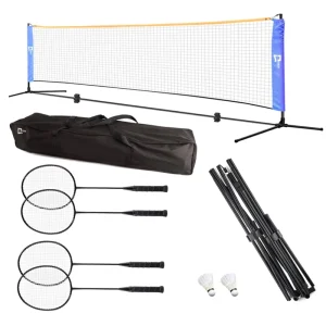ET 751169 Lightweight Foldable Portable Convenient Carry Pop up Badminton Soccer Tennis Volleyball Pickleball Net Set