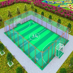 Easily Assembled Futsal Boundary free Football Court Unbounded Court Customize Size Made in China Decking Brand