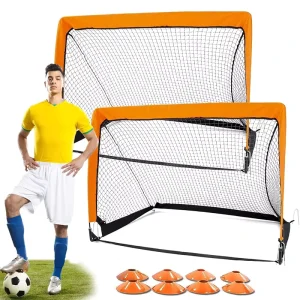 Easy Fold up Training Goals Portable Foldable Pop up Soccer Net for Backyard Outdoor Training