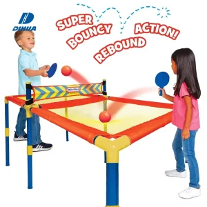 Easy To Assemble Ping Pong Table Toy Table Tennis Training Kit Pingpong Toy Table Tennis Racket Set Two Players Battle