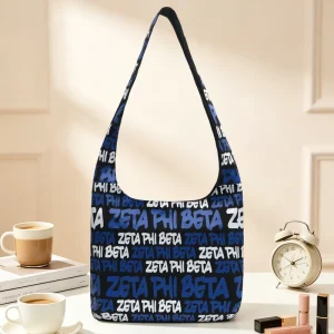 Eco Friendly Aesthetic Canvas Shoulder Bag with All Over Print for Grocery Shopping Hobo and Travel Souvenir Crossbody Bag