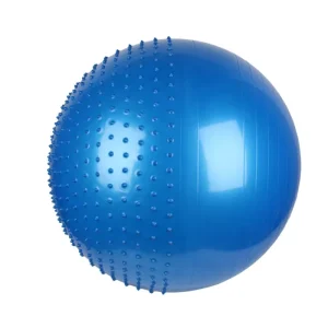 Eco Friendly Inflatable PVC Exercise Ball Yoga Balance Ball with Half Massage