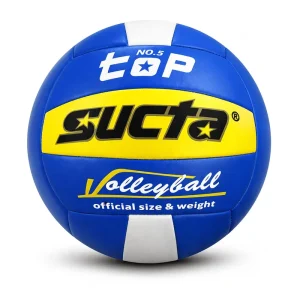 Eco Friendly Machine Stitched PU Volleyball High Durability Anti Slip Design Training Ball for School Sports and Games