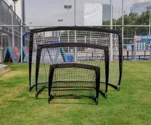 Eco Friendly Pop Beach Foldable Soccer Goal Post 200x100x100cm Oxford Fabric Fiber Glass Portable Outdoor Football Goals