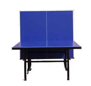 Eco Friendly Table Tennis Table Set 15mm SMC Top Metal Frame with Wheel Durable and Foldable Pingpong Table