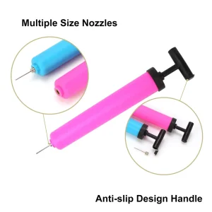 Eco friendly 6 Inch Pump Featuring Needle Nozzle for Inflating Footballs Basketballs