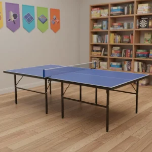 Eco friendly Indoor Table Tennis Set Pingpang Table Professional Indoor No Wheel Foldable 18*40 MM Thickness Tennis Table