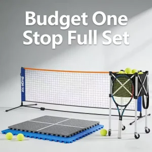 Economic Full Tennis Court Set Portable Modular Flooring Fence Net for Outdoor School Park Backyard Sports Facilities