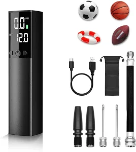 Electric Ball Pump Smart Air Pump Portable Fast Ball Inflation Precise Pressure Digital LCD Display 30 50 PSI Plastic for