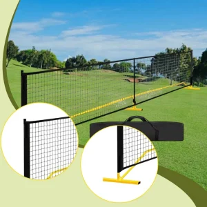 Exclusive Distributor Heavy Use Institutional Pickleball Court Net Fast Setup Tangle Free Mesh Reinforced Boundaries