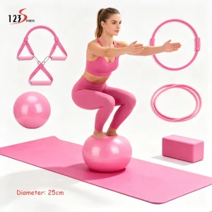 Exercise Training Fitness Yoga Ball 25cm Small Fitness Training PVC Balance Yoga Ball for Pilates and Fitness Exercise