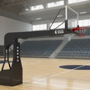 FIBA Approved Professional Basketball Hoop System Electric Hydraulic Lift Competition and School Court Solution
