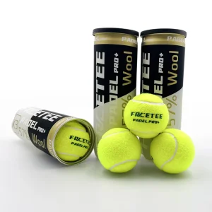 FRCETEE Factory Custom Design Durable 57% Wool Professional Portable Eco-Friendly Yellow Green Padel Tennis Ball Pro+