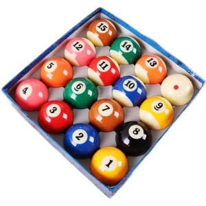 Factory 57.2mm Professional Billiard Pool Ball Tournament Quality Full Size Number Ball Set 16 Balls