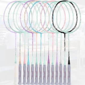 Factory And Customize OEM Carbon Fiber Badminton Racket Series High Quality Multi Colours