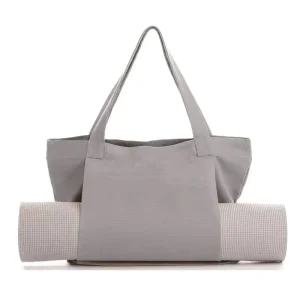 Factory Canvas Yoga Mat Tote Bag Custom Logo Large Capacity Yoga Mat Storage Shoulder Bag for Fitness Gym Accessories