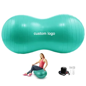 Factory Custom Anti burst Peanut Yoga Ball Inflatable Balance Ball
