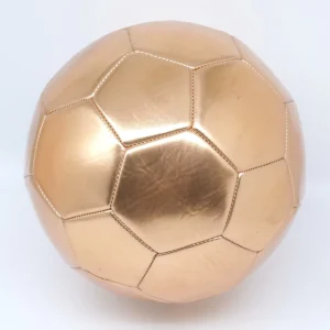 Factory Custom Gold TPU Thermal Bounded Soccer Ball For Holiday Gift