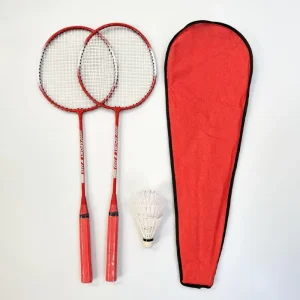 Factory Custom Logo OEM and Durable Iron Beginner Badminton Racket Sets