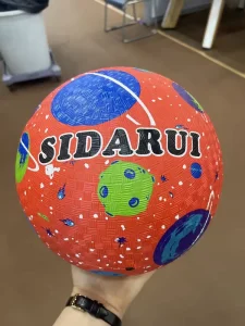 Factory Custom Logo Size 5 Toy Kids Sports Playground Rubber Ball