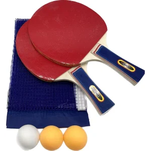 Factory Custom Two Bats 3 Balls PingPong Racket Set with Net Indoor Outdoor Games Table Tennis Racket Set