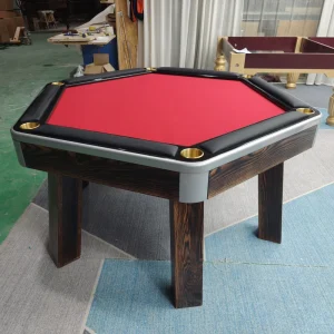 Factory Customization Home Pool Table, Tournament Grade Billiards Poker Table, Leather Pockets, Durable Wood Metal Slate Bed