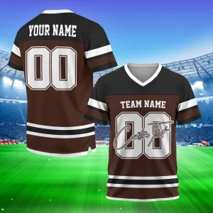 Factory Customization Rugby Jersey Custom Logo Practice Adult American Football Jersey Sublimated Printed Soccer Uniform Wear