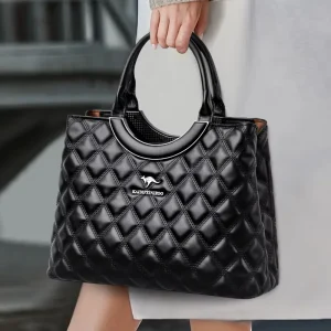 Factory Customize Fashion Ladies Handbag Large Capacity PU Leather Diagonal Cross Bag High-quality Women Business Tote Bag