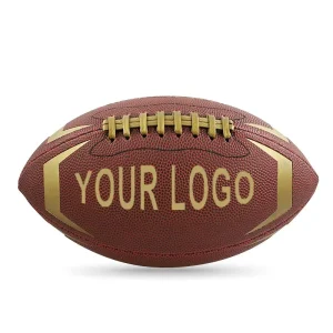 Factory Customized Composite Leather American Rugby Youth Game Training American Football Size 9
