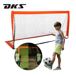 Factory Customized Mini Football Soccer Goal Post Net Mini Folding Square Pop Up Soccer Goals with Light