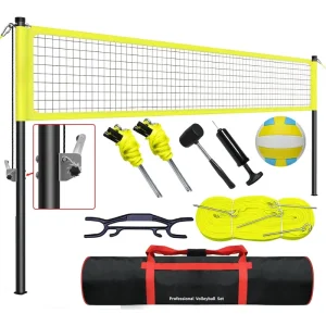Factory Customized Professional Volleyball Net System with Boundary Markers for Indoor Outdoor Courts