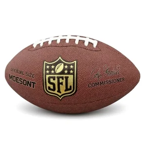 Factory Customized Rugby Printing PU Composite Leather Official Size 9 American Football