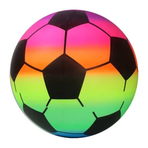 Factory Direct 8.5 Inch Rainbow Pvc Toy Balls Inflatable Beach Ball for Kids Toys
